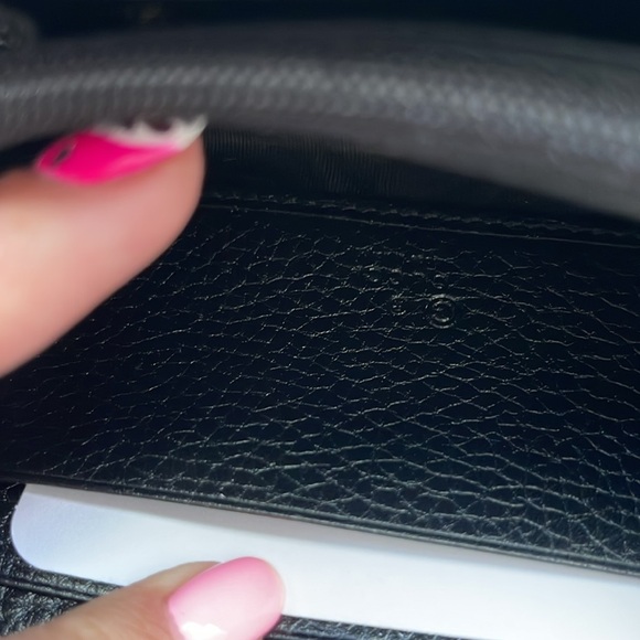 $985 NEW Authentic GUCCI Black Gold Soho Wallet Card Holder Tassel Leather - Picture 12 of 14